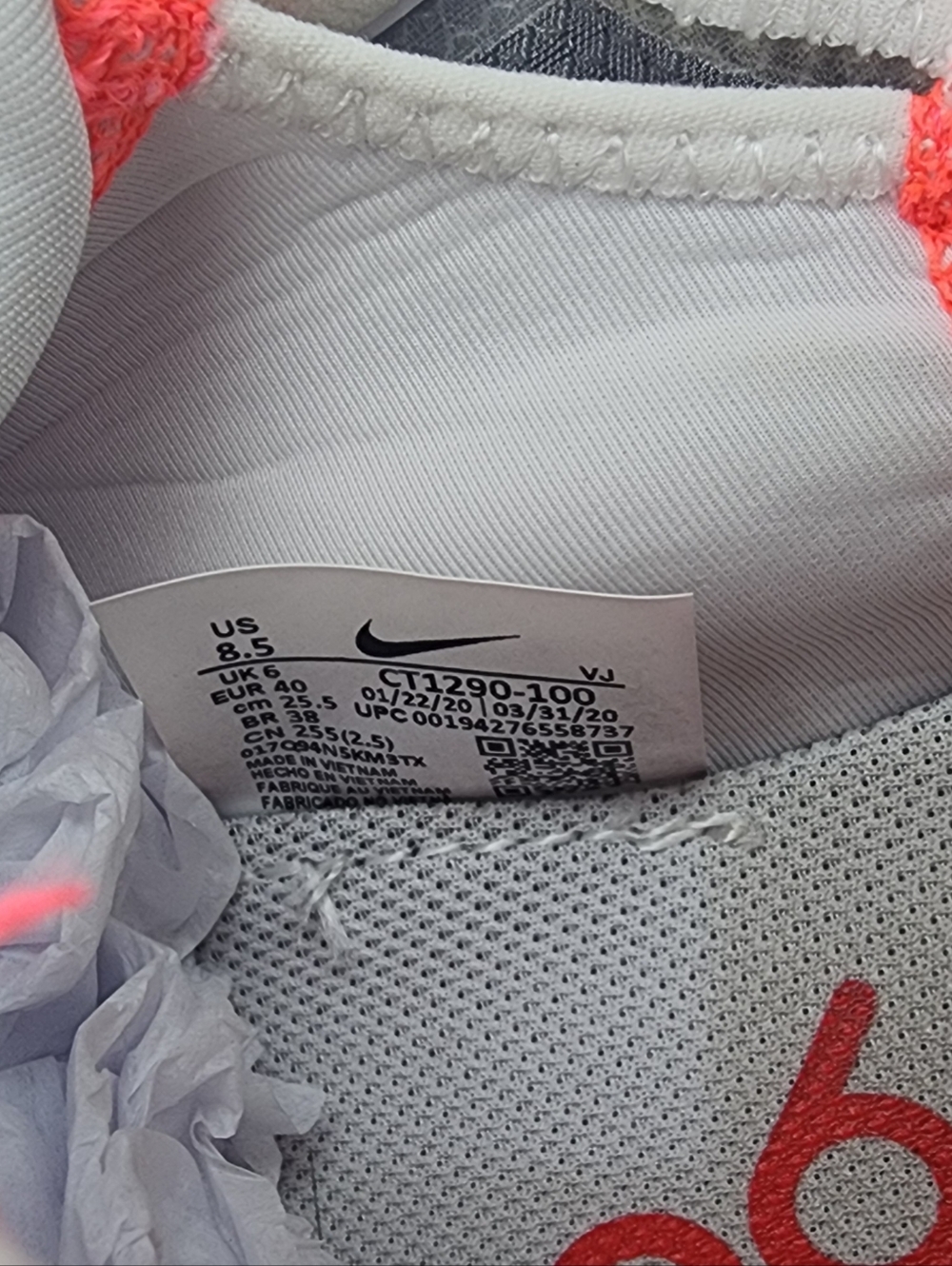 Nike Air Max 2090 'White Flash Crimson', Womens 8.5 - Picture 10 of 10